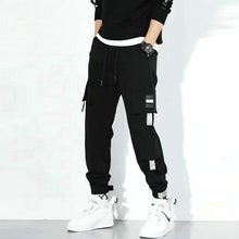 将图片加载到图库查看器,Streetwear Men's Multi Pockets Cargo Harem Pants Hip Hop Casual Male Track Pants Joggers Trousers Fashion Harajuku Men Pants