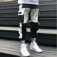 将图片加载到图库查看器，Streetwear Men&#39;s Multi Pockets Cargo Harem Pants Hip Hop Casual Male Track Pants Joggers Trousers Fashion Harajuku Men Pants
