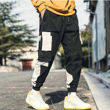 将图片加载到图库查看器，Streetwear Men&#39;s Multi Pockets Cargo Harem Pants Hip Hop Casual Male Track Pants Joggers Trousers Fashion Harajuku Men Pants
